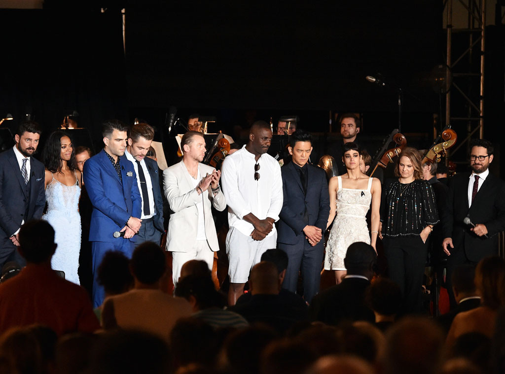 Karl Urban, Zoe Saldana, Zachary Quinto, Chris Pine, Simon Pegg, Idris Elba, John Cho, Sofia Boutella, Lindsey Weber, J.J. Abrams Karl Urban, Zoe Saldana, Zachary Quinto, Chris Pine, Simon Pegg, Idris Elba, John Cho, Sofia Boutella, Lindsey Weber, J.J. Abrams
